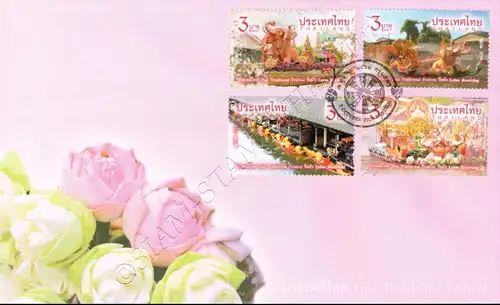 Thai Festivals: Lotus Empfangs Prozession -FDC(I)-I-