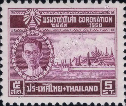 Krönung des Königs Bhumibol Aduljadeh als Rama IX (5S) (**)