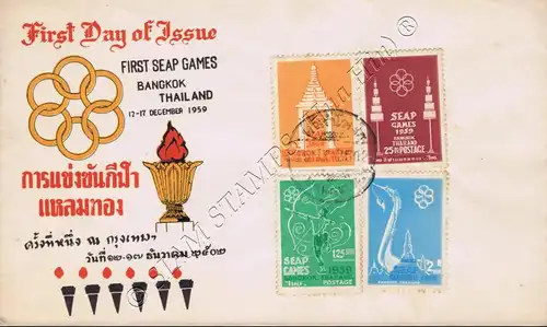 Südostasiatische Sportspiele (SEAP Games), Bangkok (I) -FDC(III)-T-