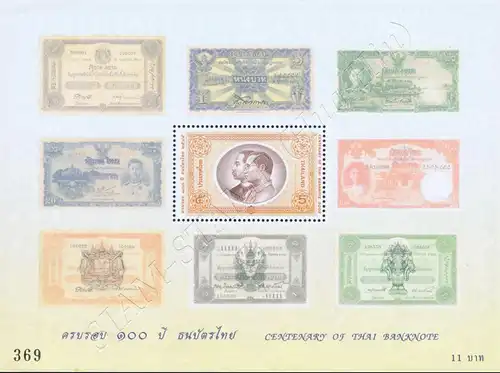 100 Jahre Banknoten in Thailand (163) (**)