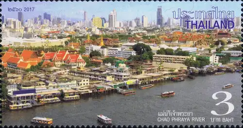 Chao Phraya, Thailands größter Fluss -KB(I) GESTEMPELT-