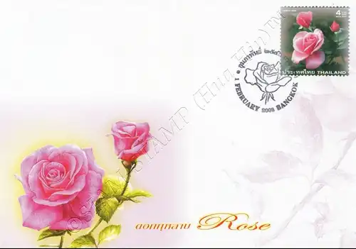 Grußmarke 2003: Rose (II) "Bluenile" -FDC(I)-I-