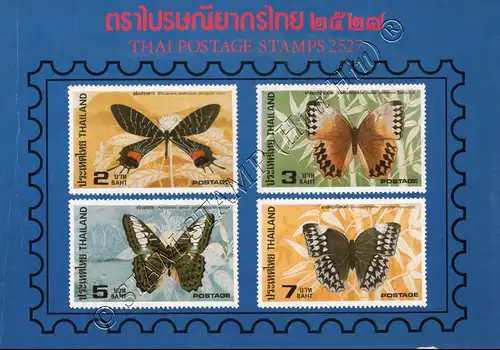 Jahrbuch 1984 der Thailand Post mit den Ausgaben aus 1984 (**)