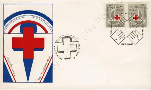 Rotes Kreuz 1975 -FDC(I)-IS-