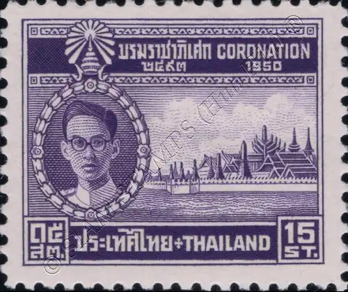 Krönung des Königs Bhumibol Aduljadeh als Rama IX (**)