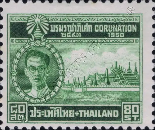 Krönung des Königs Bhumibol Aduljadeh als Rama IX (**)