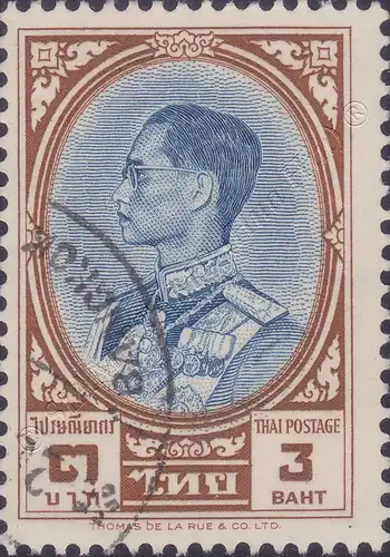 Freimarke: König Bhumibol RAMA IX 3.Serie 3B (369AI) -GESTEMPELT G(I)-