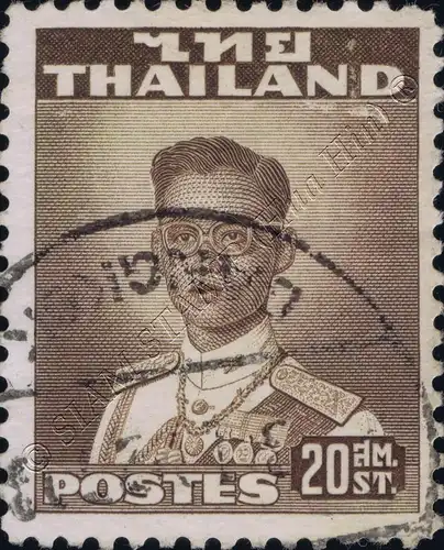 Freimarken: König Bhumibol 2.Serie 20S (285A) -WATERLOW GESTEMPELT G(I)-