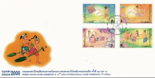 BANGKOK 2000 (I): Kinderspiele -FDC(I)-I-