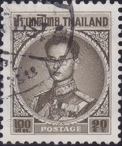 Freimarke: König Bhumibol RAMA IX 4.Serie 20S (414AI) -G(I)-