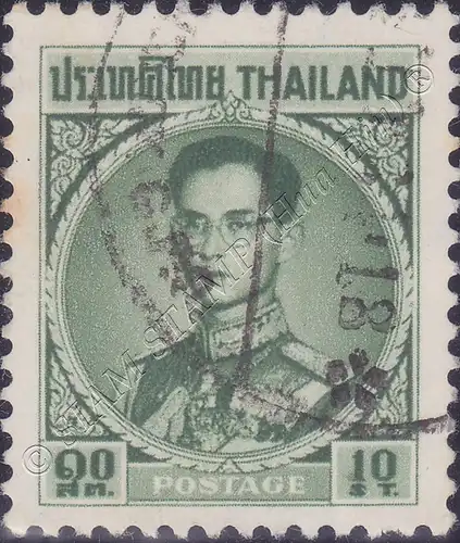 Freimarke: König Bhumibol RAMA IX 4.Serie 10S (412AI) -G(I)-