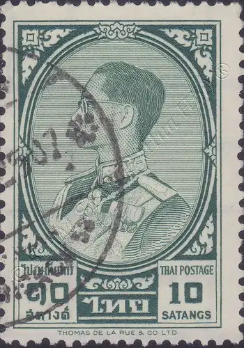 Freimarke: König Bhumibol RAMA IX 3.Serie 10S (359A) -GESTEMPELT G(I)-