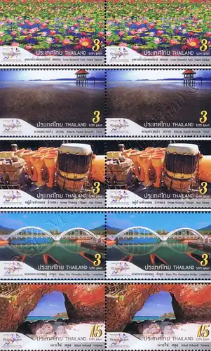 THAILAND 2018, Bangkok: Tourist Destinations -PAIR- (MNH)