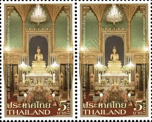 150th Anniversary of Wat Ratchabophit Sathitmahasimaram -PAIR- (MNH)