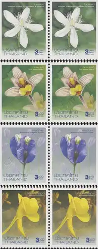 New Year 2005: Flowers (17th Series) -PAIR- (MNH)