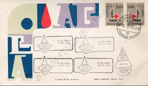 Red Cross 1974 -FDC(I)-ASTS-