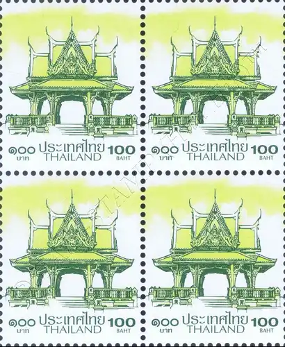 Definitive: PAVILION 100B 1st PRINT (TBSP) -BLOCK OF 4- (MNH)