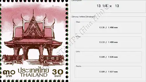 Definitive: PAVILION 30B 2nd PRINT (TKS) -CORNER BLOCK OF 4 A.R. RDG- (MNH)