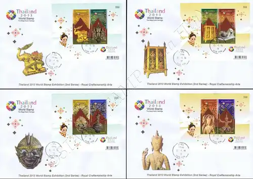 THAILAND 2013, Bangkok (II): Thai fine Arts (301-304) -FDC(II)-T-