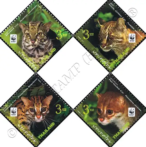 Wild Animal (VII): Small Cats (MNH)