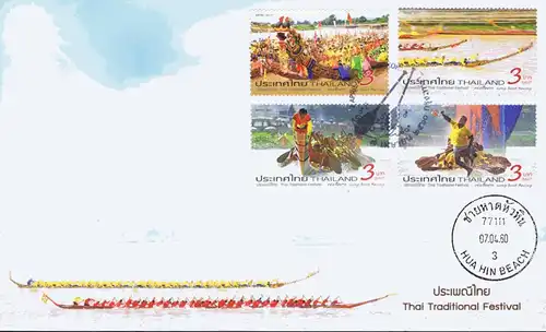 Thai Traditional Festival: Long Boat Races -FDC(I)-IT-