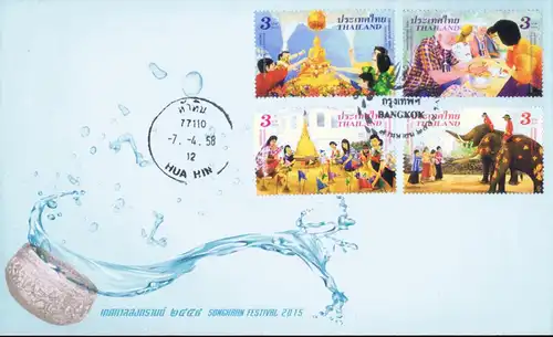 Songkran Festival - The Beginning of "Thainess" Year -FDC(I)-IT-