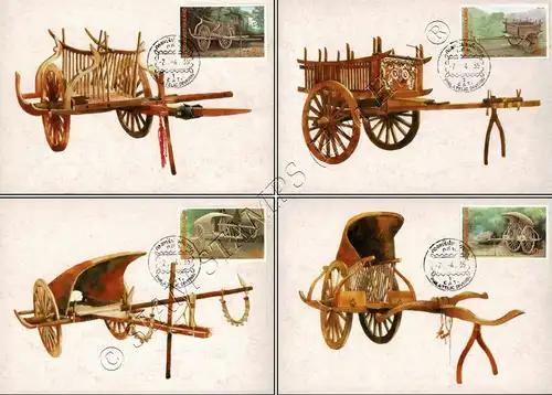 Cultural Heritage: Wooden Carts -MAXIMUM CARDS MC(39)-