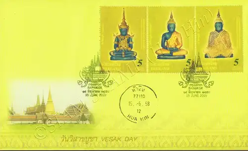 Visakhapuja Day 2015 - Emerald Buddha -FDC(I)-IT-