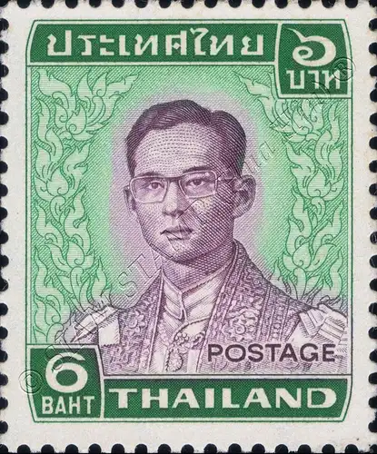 Definitive: King Bhumibol RAMA IX 5th Series 6 BAHT -JAPAN- (MNH)