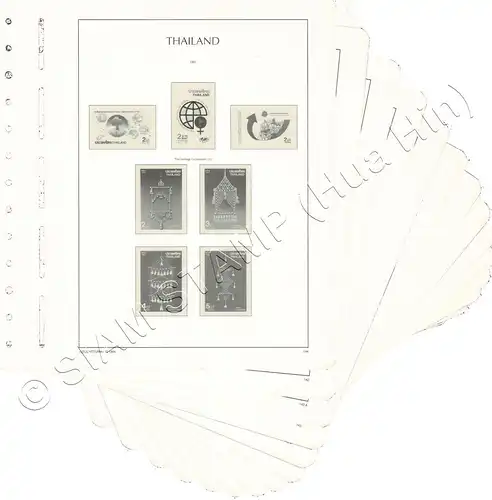 LIGHTHOUSE Template Sheets THAILAND 1991 page 142-155 25 Sheets (USED)