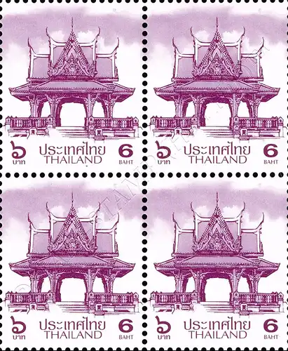 Definitive: PAVILION 6B 3rd PRINT (TBSP) -BLOCK OF 4- (MNH)