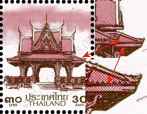 Definitive: PAVILION 30B 2nd PRINT (TKS) -CORNER BLOCK OF 4 D.L.- (MNH)