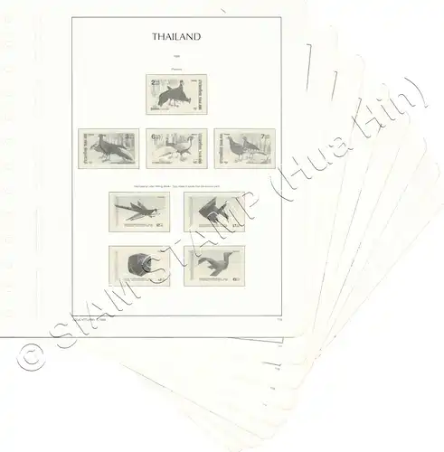 LIGHTHOUSE Template Sheets THAILAND 1988 page 116-123 8 Sheets (USED)