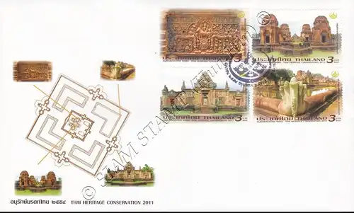 Thai Heritage Conservation: Prasat Muang Tam Temple Complex -FOLDER (I)- (MNH)