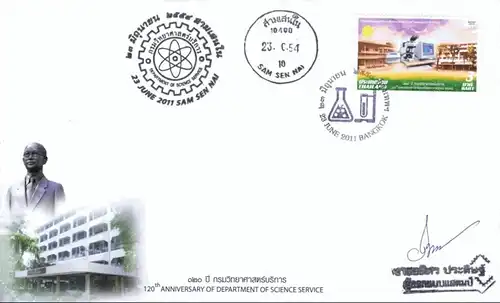 120 Years of the Department of Science Service -FDC(I)-ISTU EDGE PRINT STAMP 20-