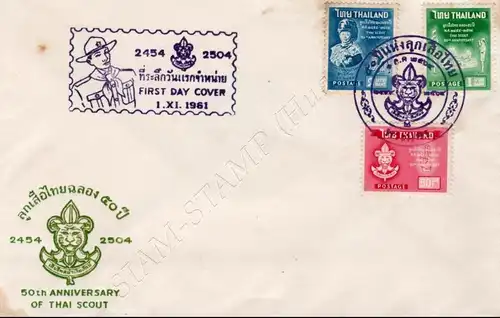 50th Anniversary of Thai Boy Scouts -FDC(I)-I-