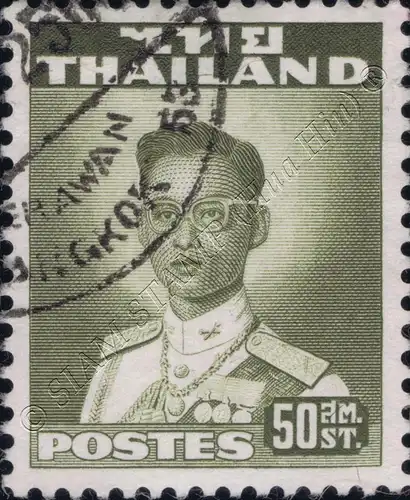 Definitive: King Bhumibol 2nd Series -DE LA RUE- 50S (287C) -CANCELLED G(I)-