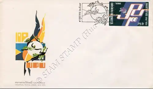 100 Years Universal Postal Union (UPU) -FDC(I)-I-