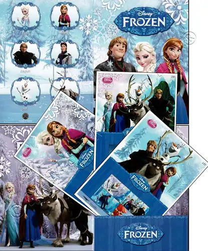 PERSONALIZED SHEET: Disney - FROZEN -FOLDER (I) PS(089-091)-FL(I)- (MNH)