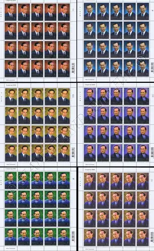 60th Anniversary of the Throne of King Bhumibol (I) -SHEET (I)- (MNH)