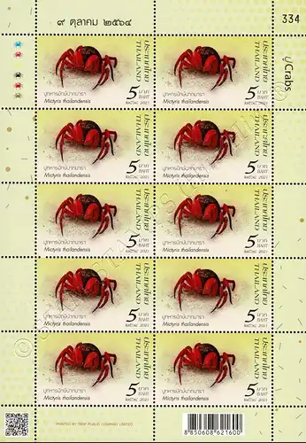 Crustaceans (III): Crabs from Southern Thailand -KB(I)- (MNH)