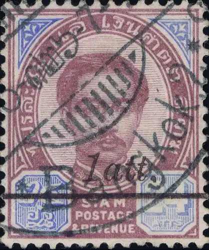 King Chulalongkorn (2nd Issue) (13) with Overprint (SO-0116) -CANCELED G(III)-