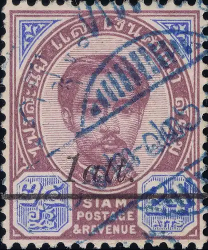 King Chulalongkorn (2nd Issue) (13) with Overprint (SO-0116) -CANCELED G(IV)-