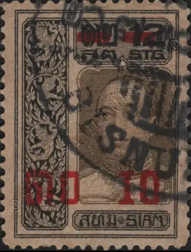 Definitive: King Vajiravudh (Vienna) -OVERPRINT CANCELLED G(I)-