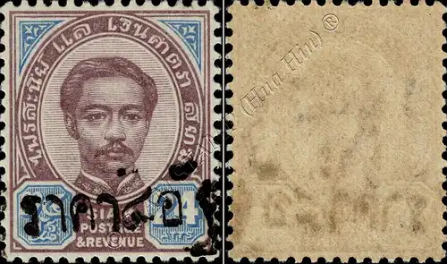 Definitive from 1889 Issue, with black overprint (19A-II) TYPE II MNH(II) (MNH)