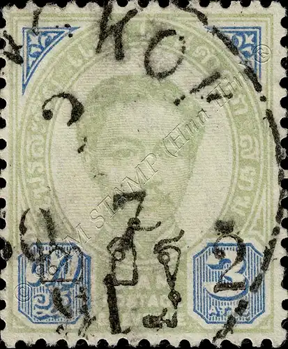 Freimarken 1889, mit schwarzem Wertaufdruck (18A-I-III-II) -GESTEMPELT G(I)-