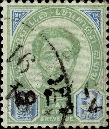 Freimarken von 1889, mit schwarzem Wertaufdruck (18A-II-II-I) -GESTEMPELT G(II)-