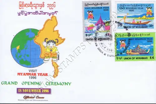 National Tourism Year 1996 -FDC(I)-I-