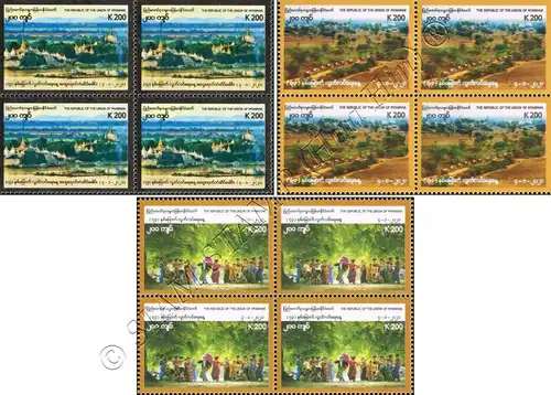 73rd Anniversary of Independence Day -BLOCK OF 4- (MNH)
