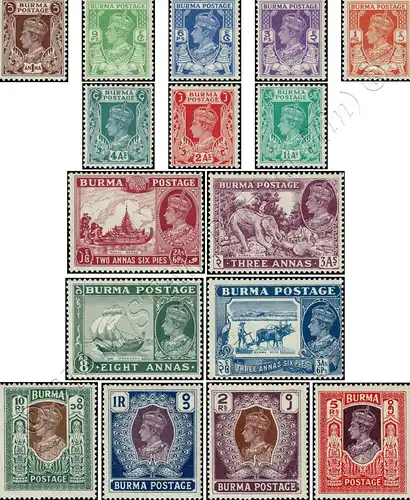 Definitive: King George VI - Native Representations (MNH)